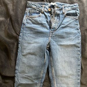 Zara split hem jeans